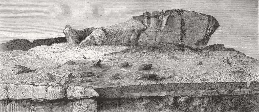 SOUTH AFRICA. Last stronghold in-Morosi's mountain south 1879 print